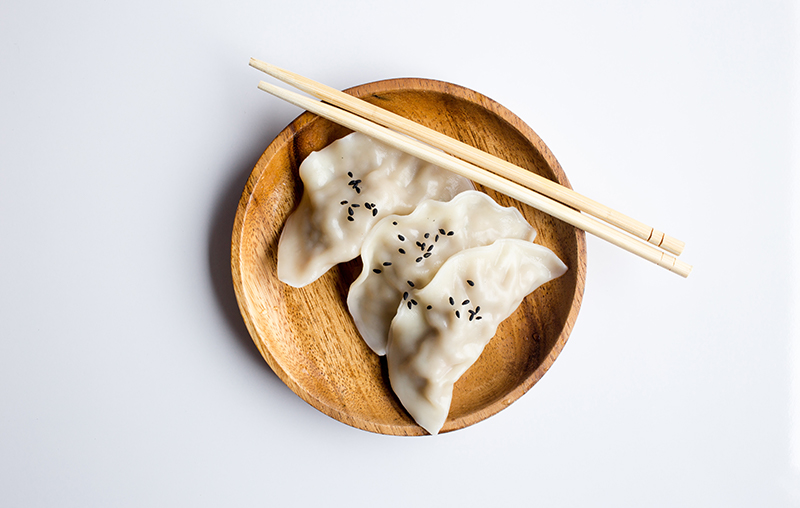 plate of dumplings